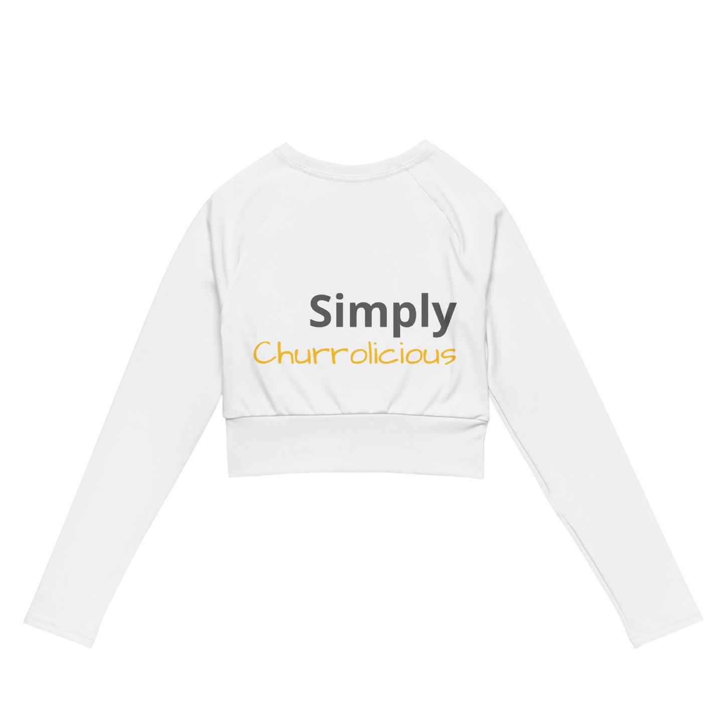 Signature "Simply Churrolicious" Long-sleeve Crop Top