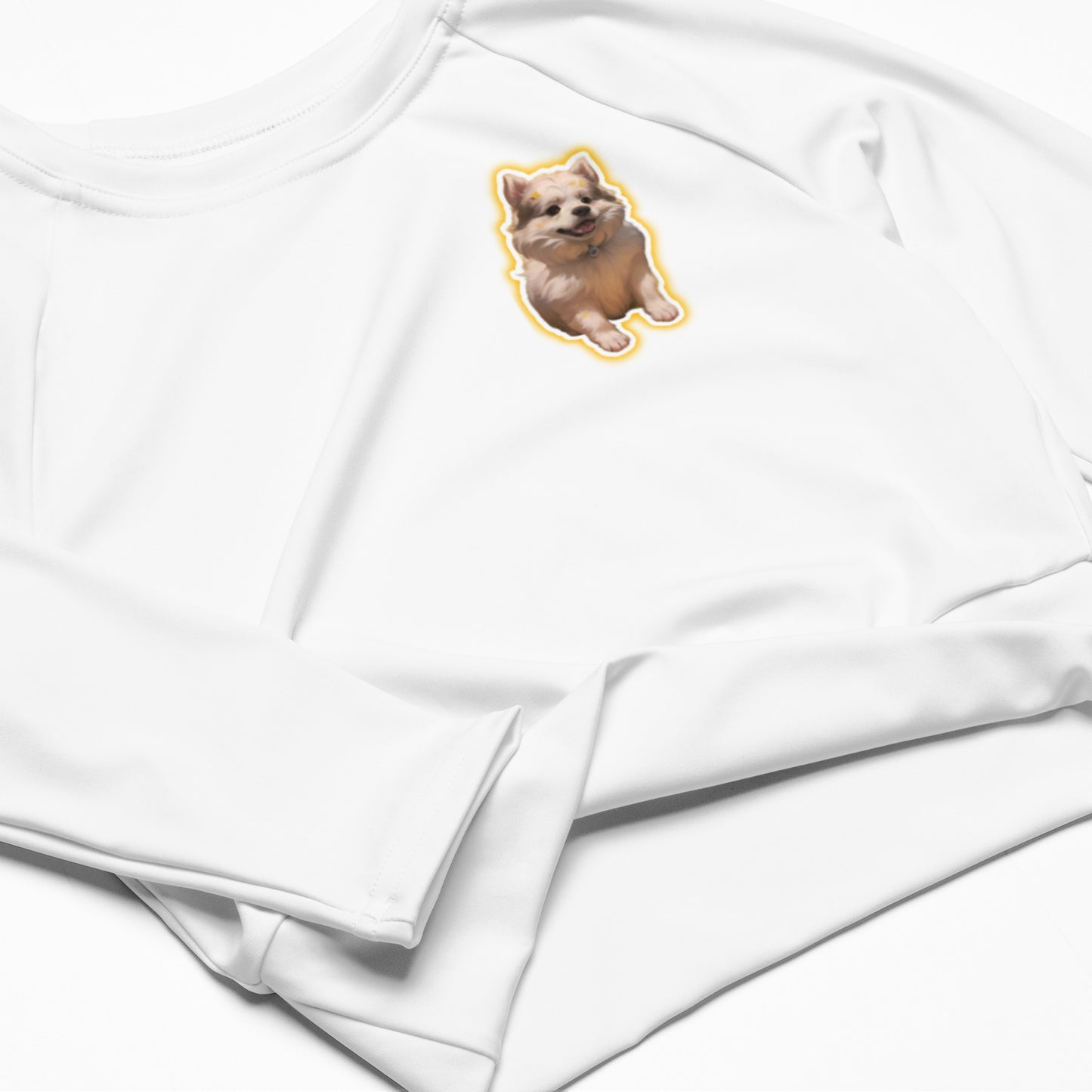 Signature "Simply Churrolicious" Long-sleeve Crop Top