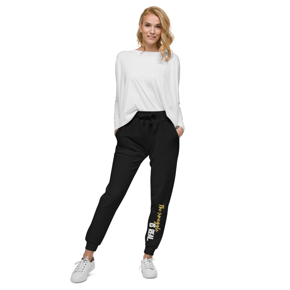 The Snuggle is Real - Pomsky Gender-Neutral Sweatpants - by CHURROlicious