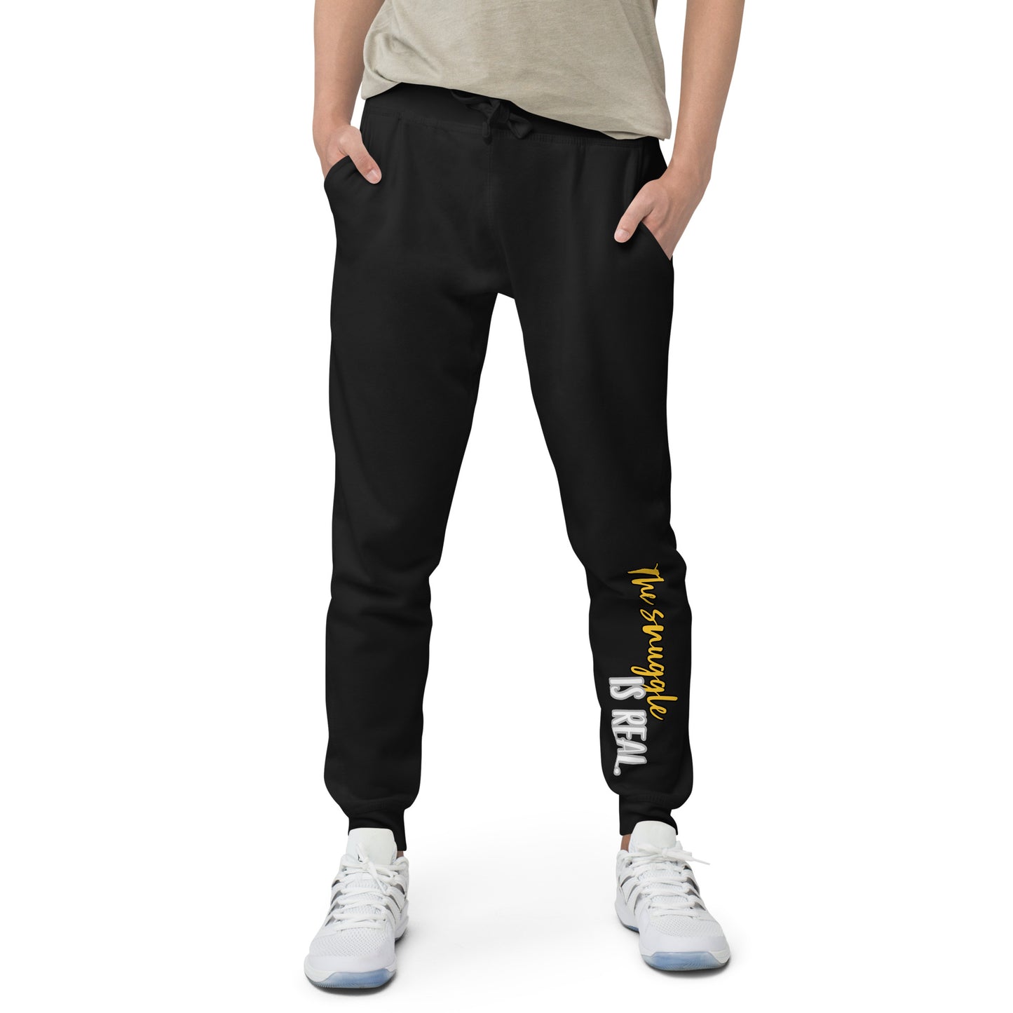 The Snuggle is Real - Pomsky Gender-Neutral Sweatpants - by CHURROlicious
