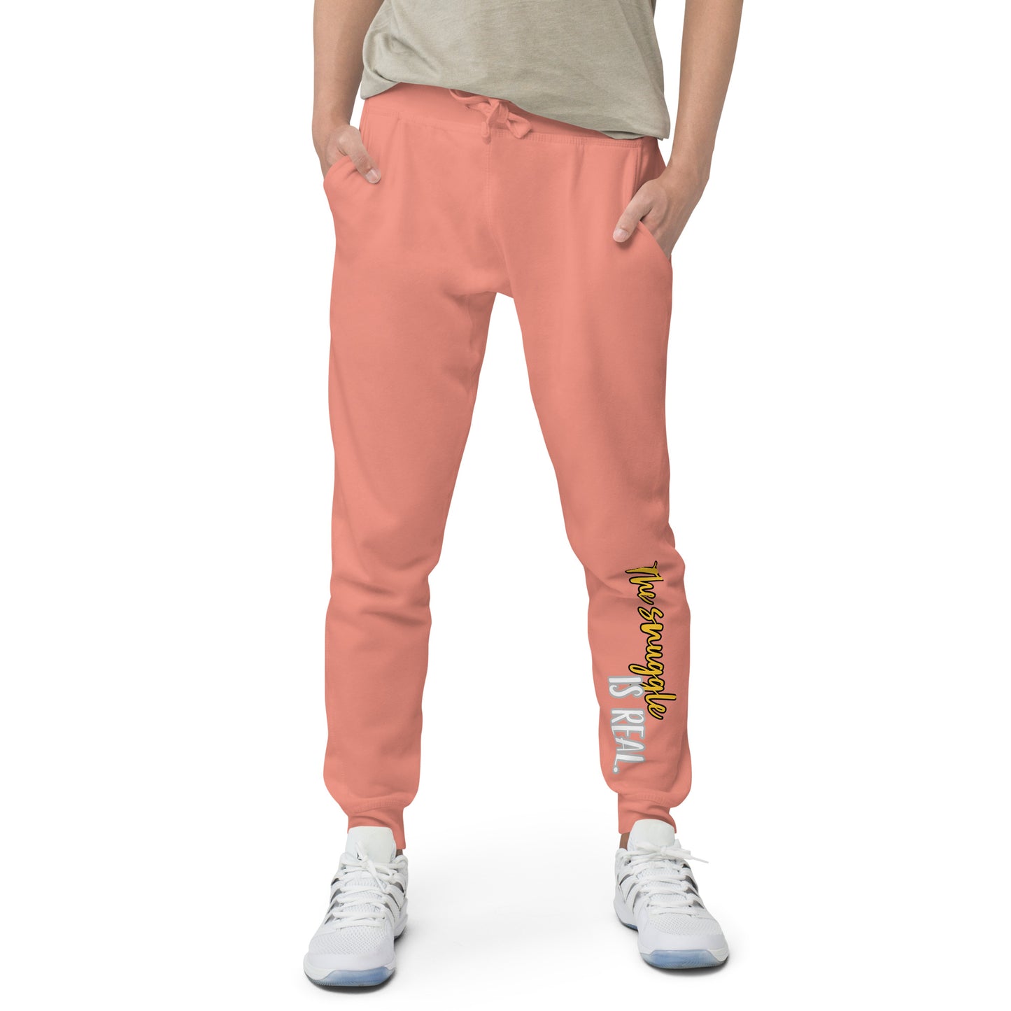 The Snuggle is Real - Pomsky Gender-Neutral Sweatpants - by CHURROlicious