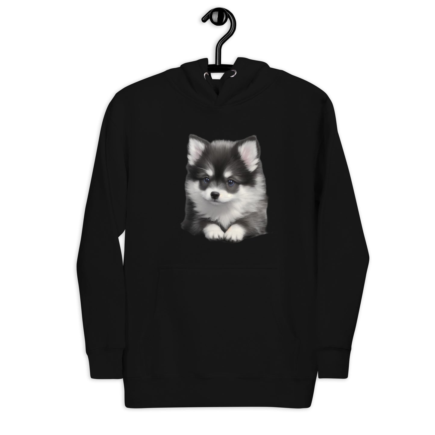 I'm limited edition - Unisex Hoodie Pomsky Portrait Front - by CHURROlicious