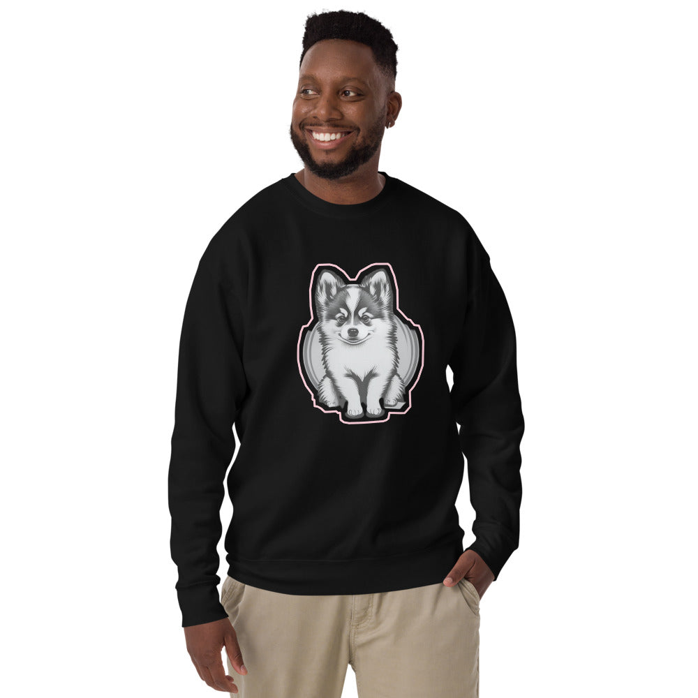 The Snuggle is Real - Unisex Premium Pomsky Sweatshirt - by CHURROlicious
