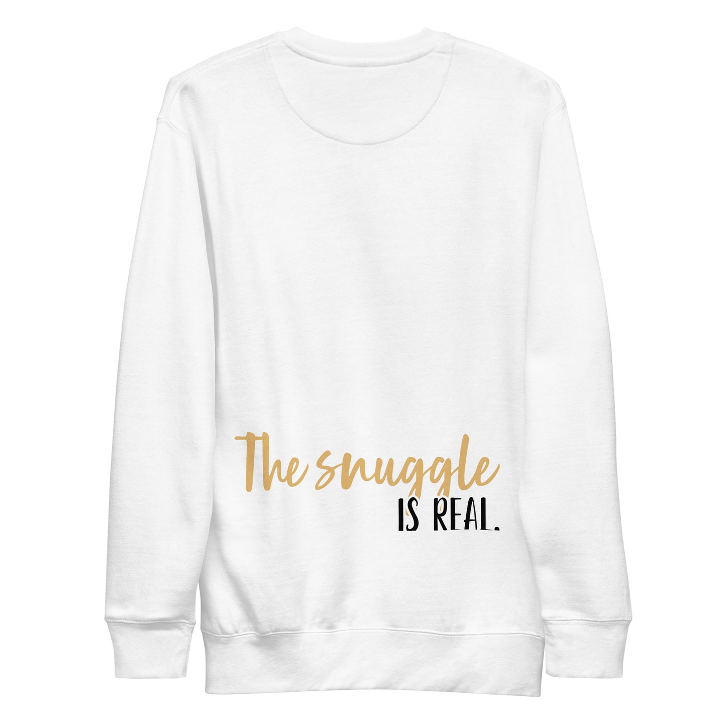 The Snuggle is Real - Unisex Premium Pomsky Sweatshirt - by CHURROlicious