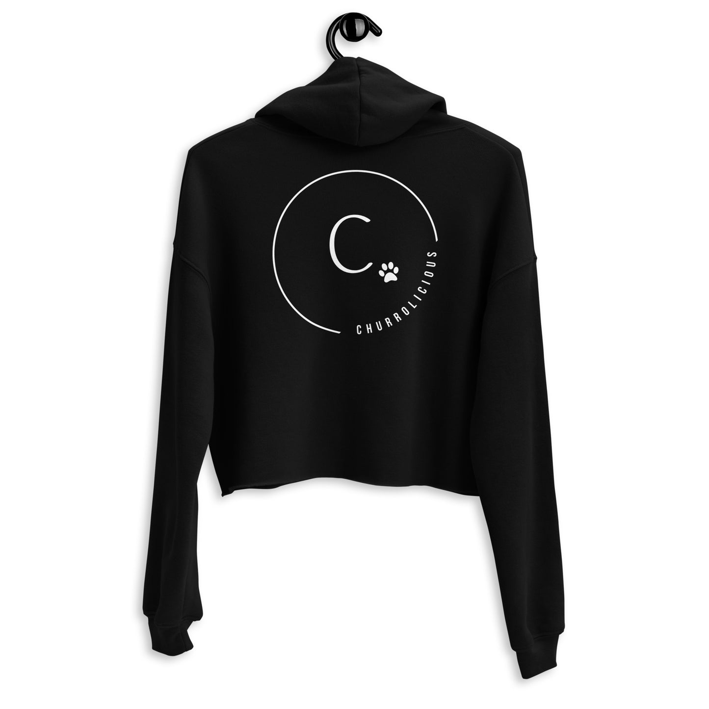 Signature CHURROlicious Cropped Hoodie with Embroidery Front & Back (Bella + Canvas)