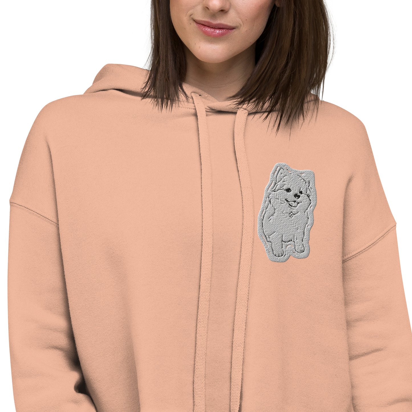 Signature CHURROlicious Cropped Hoodie with Embroidery Front & Back (Bella + Canvas)