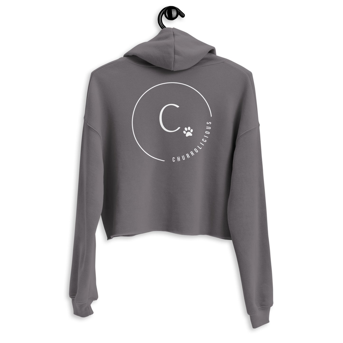 Signature CHURROlicious Cropped Hoodie with Embroidery Front & Back (Bella + Canvas)