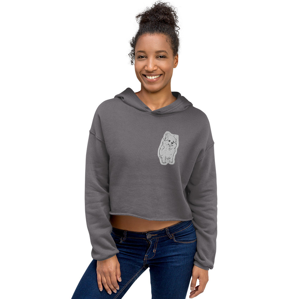 Signature CHURROlicious Cropped Hoodie with Embroidery Front & Back (Bella + Canvas)