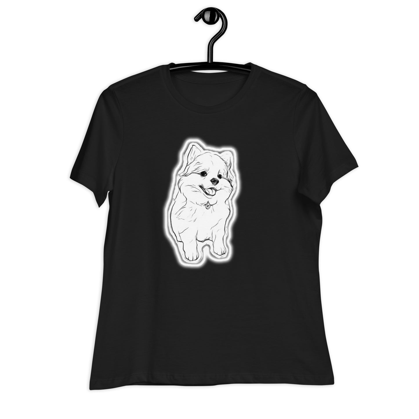 Pomsky Addict and Proud of it - Ladies' Relaxed T-Shirt (Bella + Canvas) - by CHURROlicious