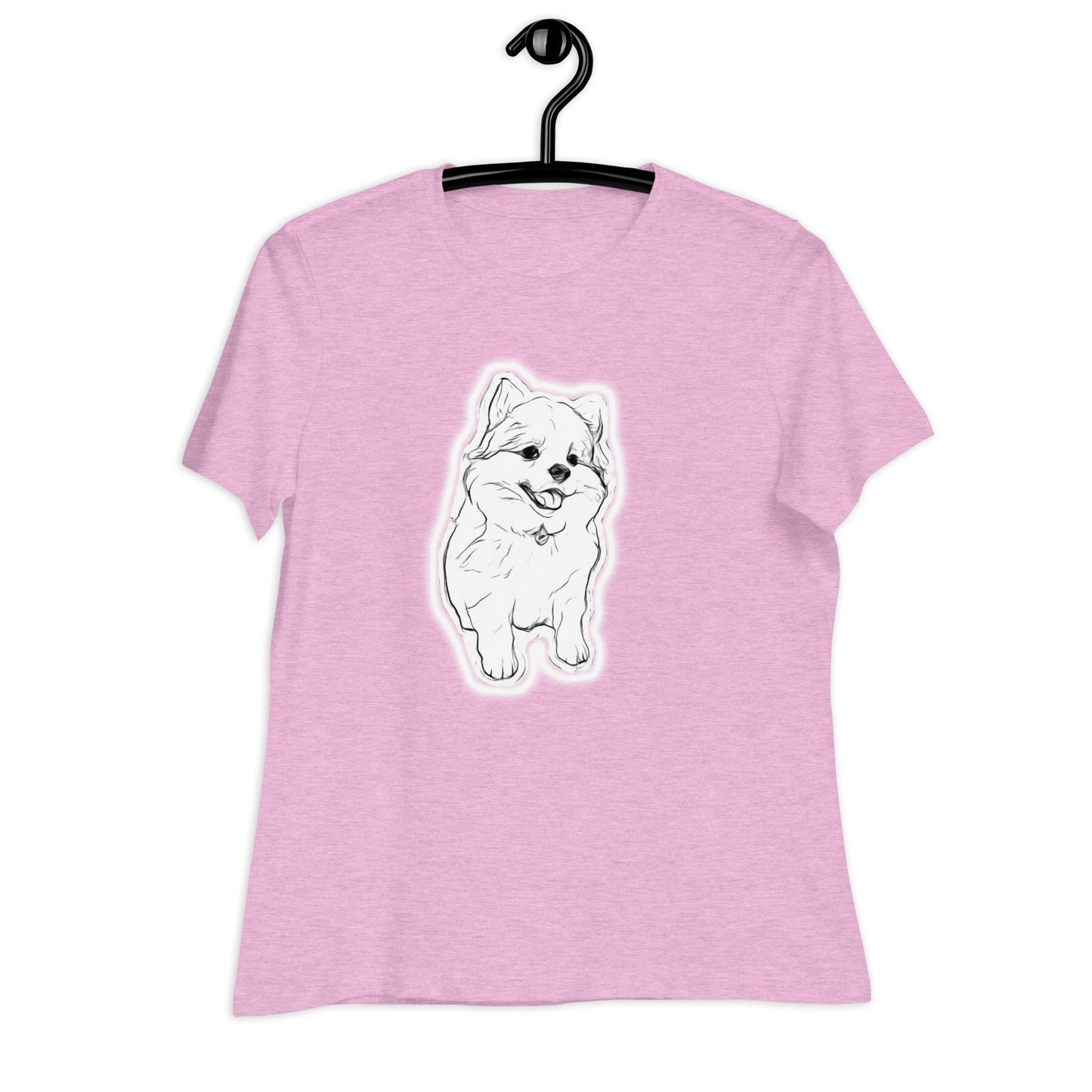 Pomsky Addict and Proud of it - Ladies' Relaxed T-Shirt (Bella + Canvas) - by CHURROlicious
