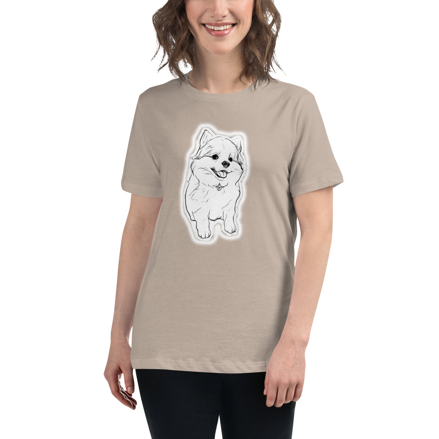 Pomsky Addict and Proud of it - Ladies' Relaxed T-Shirt (Bella + Canvas) - by CHURROlicious